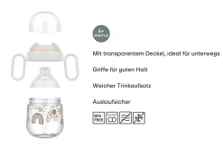 Mepal Auslaufsicherer Trinklernbecher Mio 200 ml - Sunshine & Rainbow Sunshine & Rainbow Hot