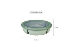 Mepal Bento Bowl Cirqula (250+250+500 ml) - Nordic white Online
