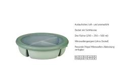 Mepal Bento Bowl Cirqula (250+250+500 ml) - Vivid mauve Hot