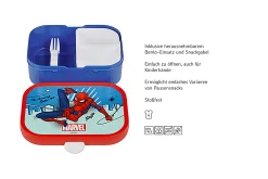 Mepal Campus Brotdose mit Bento-Einsatz und Gabel - Spiderman Discount
