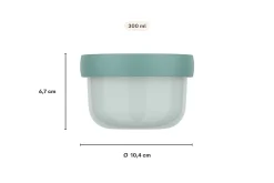 Mepal Campus Fruchtbox 300 ml mit Gabel - Türkis Clearance