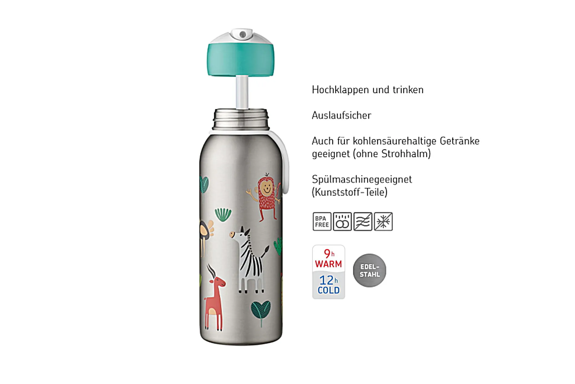 Mepal Campus Thermoflasche Flip-Up 350 ml - pink Rosa New