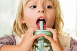Mepal Kinder-Trinkglas Mio 250 ml mit Strohhalm - Little Farm Kleine Farm Discount