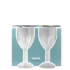 Mepal Kunststoff Weinglas 200 ml SAN, Set mit 2 Stück Outlet