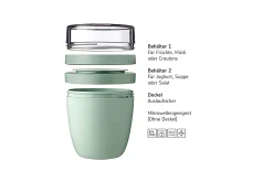 Mepal Lunchpot Ellipse mini - limited edition black Schwarz Best