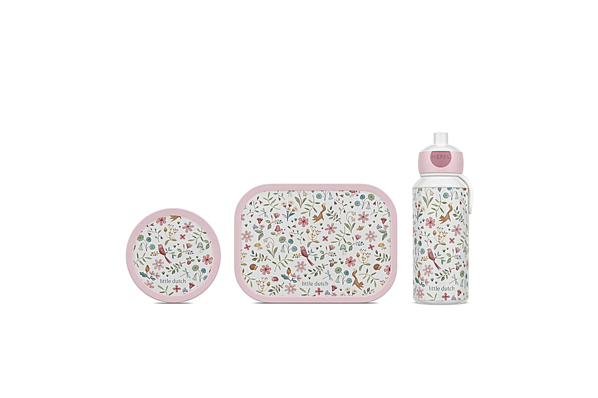 Mepal Lunchset Campus (Trinkflasche Pop-Up + Brotdose + Fruchtbox) - Little Dutch - Fairy wonders Discount