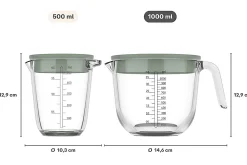 Mepal Messbecher Chef It Glas 1000 ml mit Deckel - Chalk Sale