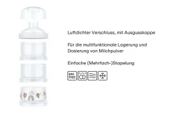 Mepal Milchpulverspender Mio 3-teilig - Fairy garden Hot