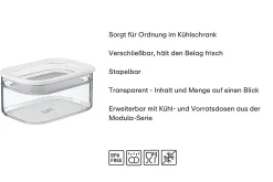 Mepal Modula Kühlschrankdose 2-teilig 2000 ml + 550 ml - Schwarz Online