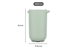 Mepal Rührbecher Chef It 1000 ml mit Deckel - Coral New