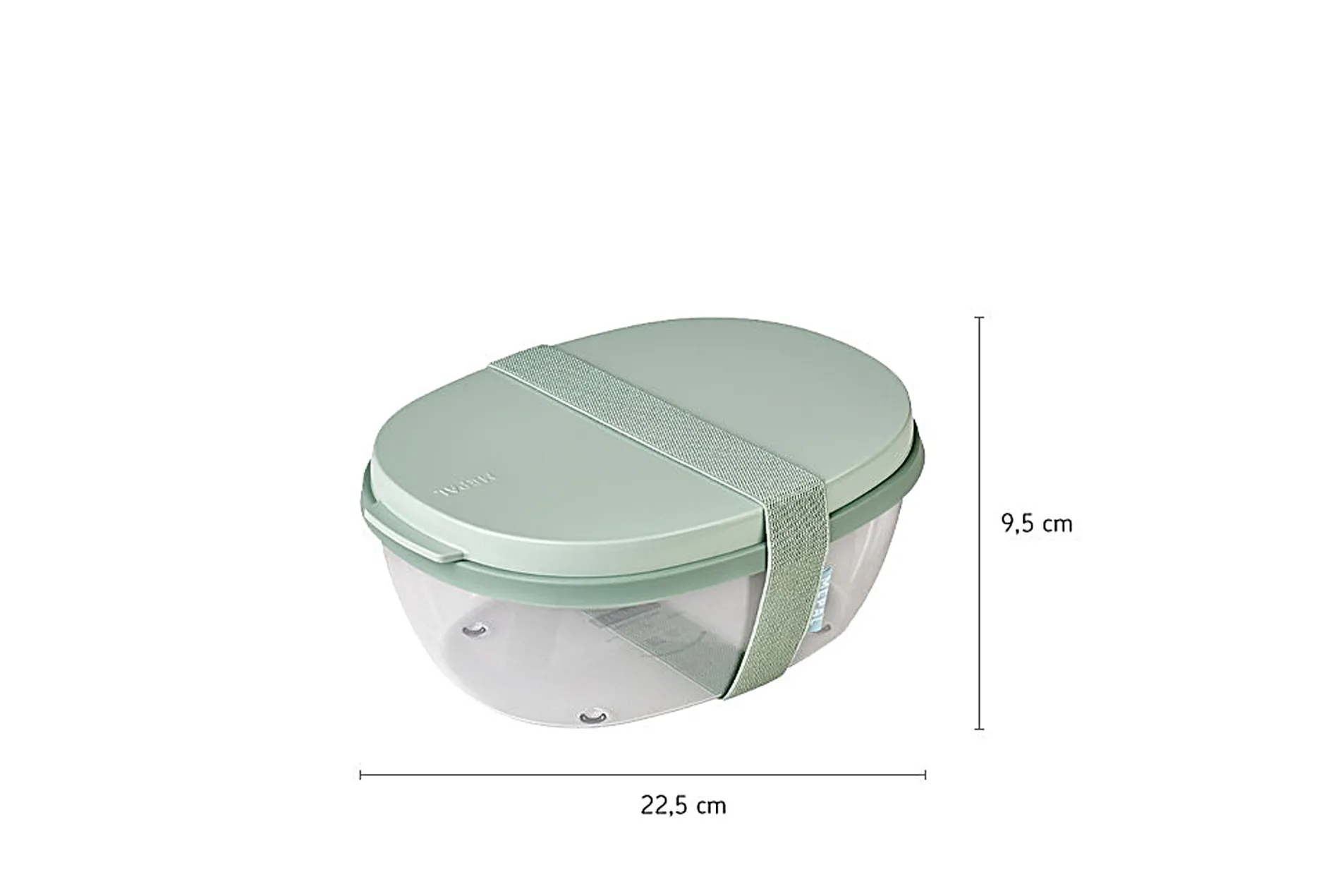Mepal Salatbox Ellipse - Vivid blue Clearance