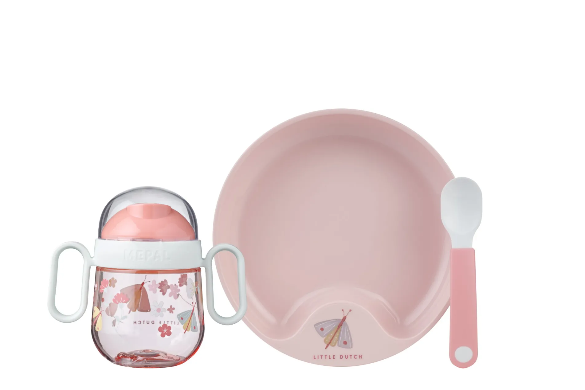 Mepal Set Babygeschirr Mio 3-teilig - Flowers & Butterflies Flowers & Butterflies Hot