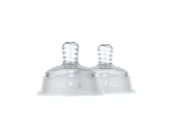 Mepal Set Flaschensauger Mio 2-teilig Medium Flow - transparent