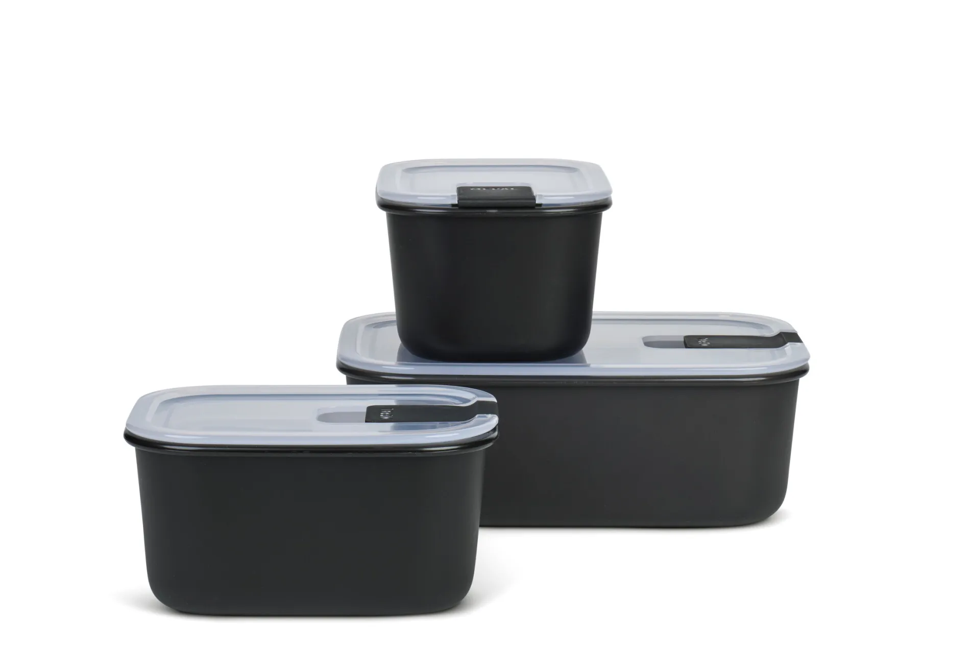 Mepal Set Frischhaltedose EasyClip 3-teilig (2x 450 ml + 1000 ml) - Nordic black Discount