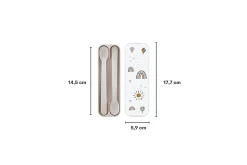 Mepal Set Lernlöffel Mio 2-teilig - Forest friends Hot