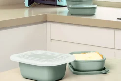 Mepal Set Multischüssel Cirqula rechteckig 1000 ml 2-teilig - Nordic blue Sale