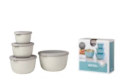 Mepal Set Multischüssel Cirqula hoch, 4-teilig (500+1000+2000+3000 ml) - Nordic white Discount