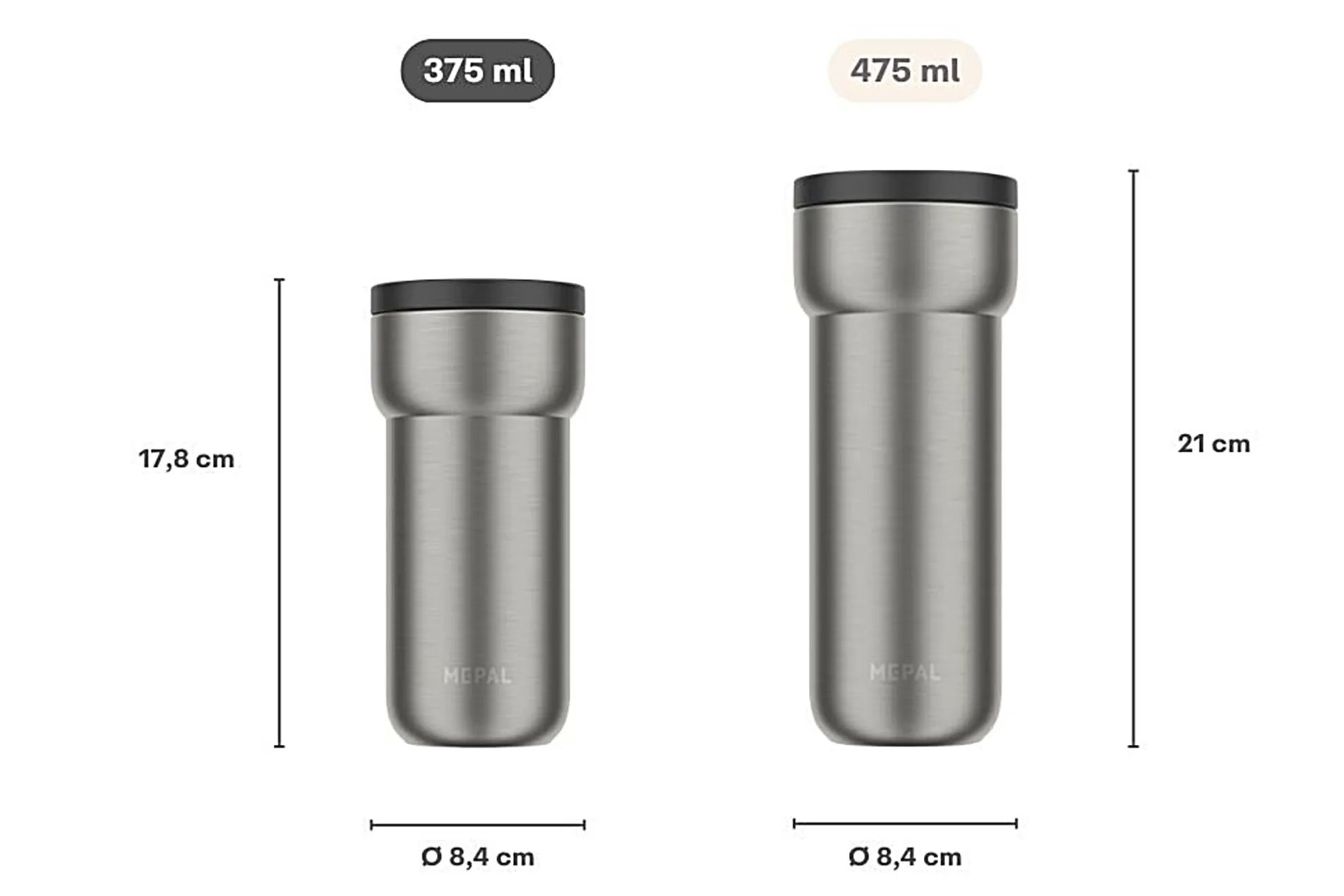 Mepal Thermobecher Ellipse 375 ml - roségold Rose gold Clearance