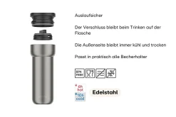 Mepal Thermobecher Ellipse 475 ml - Nordic black Best