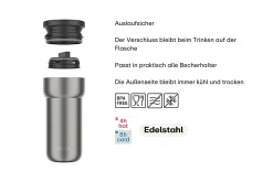 Mepal Thermobecher Ellipse 375 ml - Nordic black Outlet