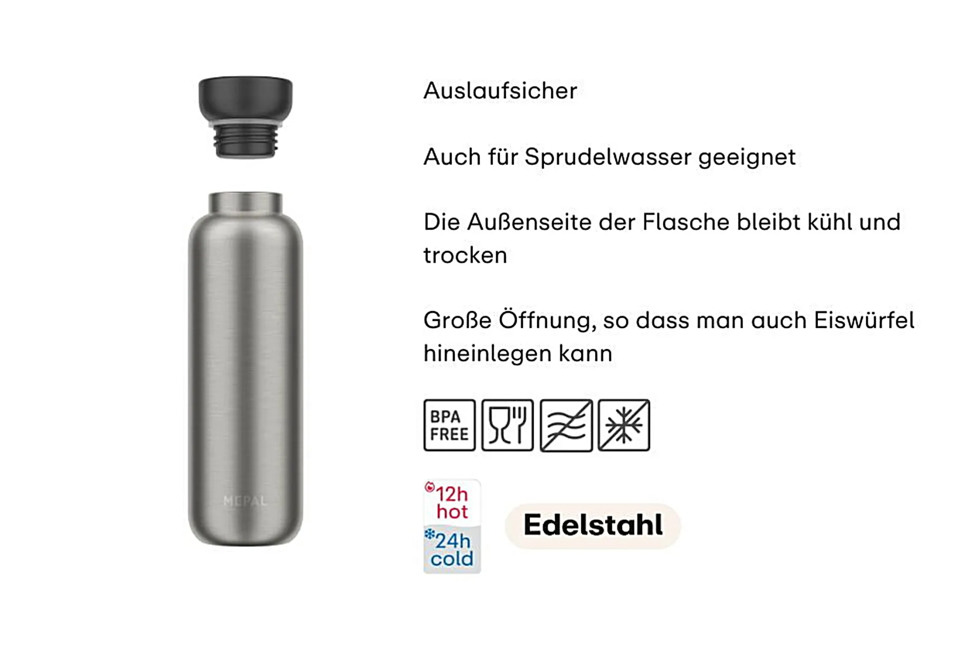 Mepal Thermoflasche Ellipse 500 ml - Nordic green Discount
