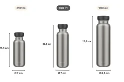 Mepal Thermoflasche Ellipse 500 ml - Nordic black