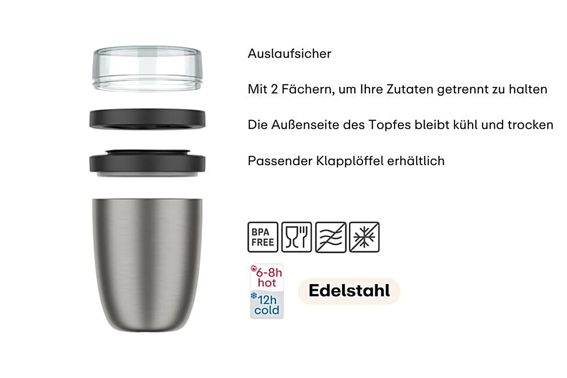 Mepal Thermo-lunchpot Ellipse - Vivid blue Sale