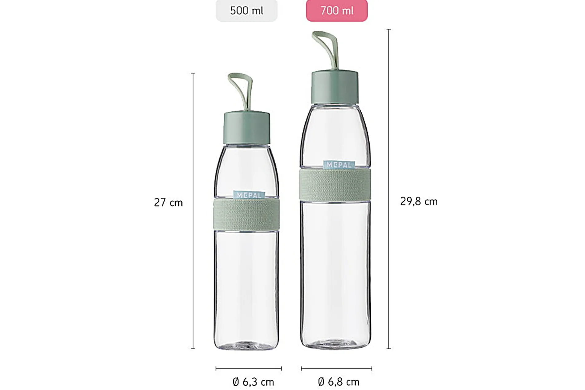 Mepal Trinkflasche Ellipse 700 ml - Vivid blue Best