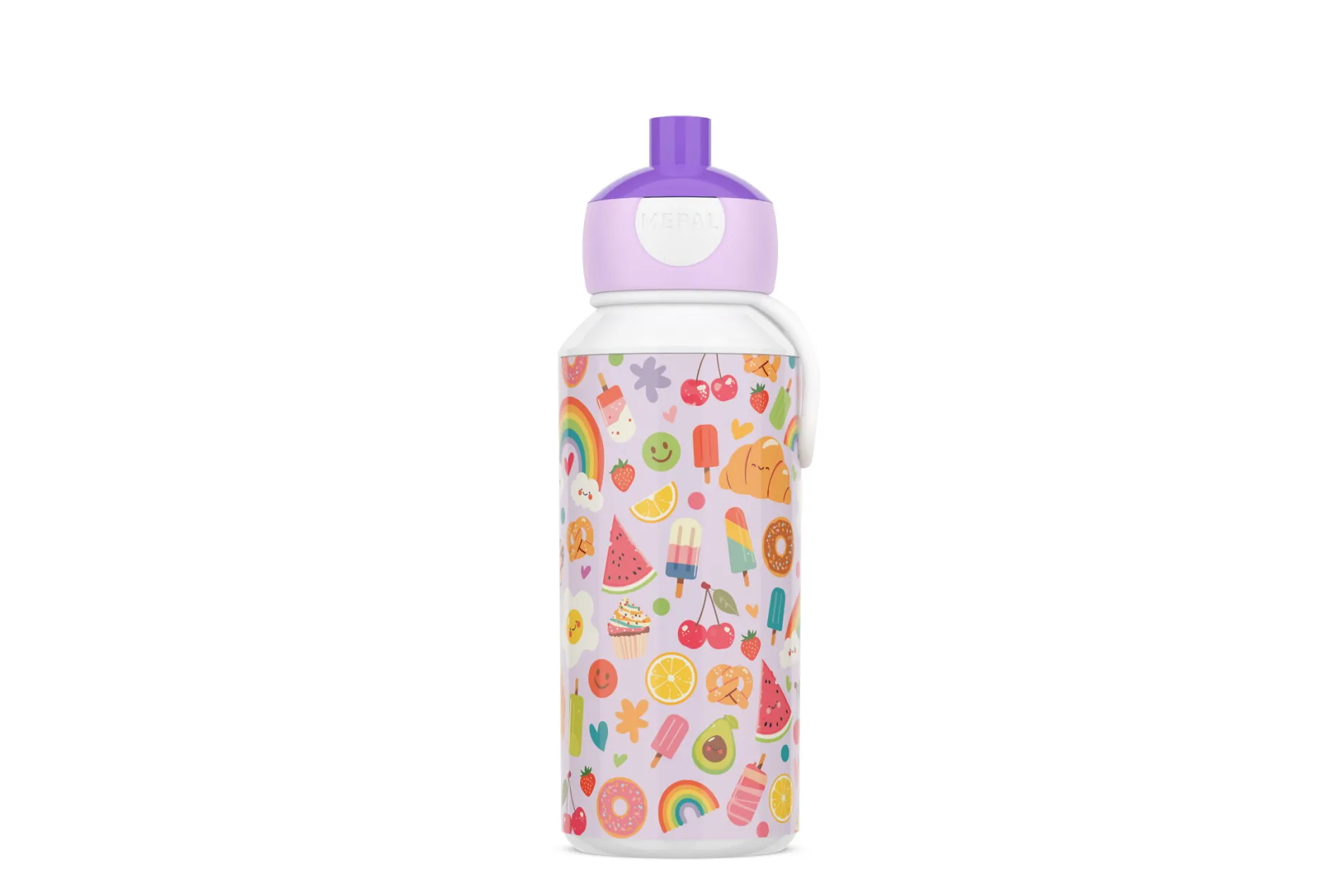 Mepal Trinkflasche Pop-Up Campus 400 ml - Food fest Hot