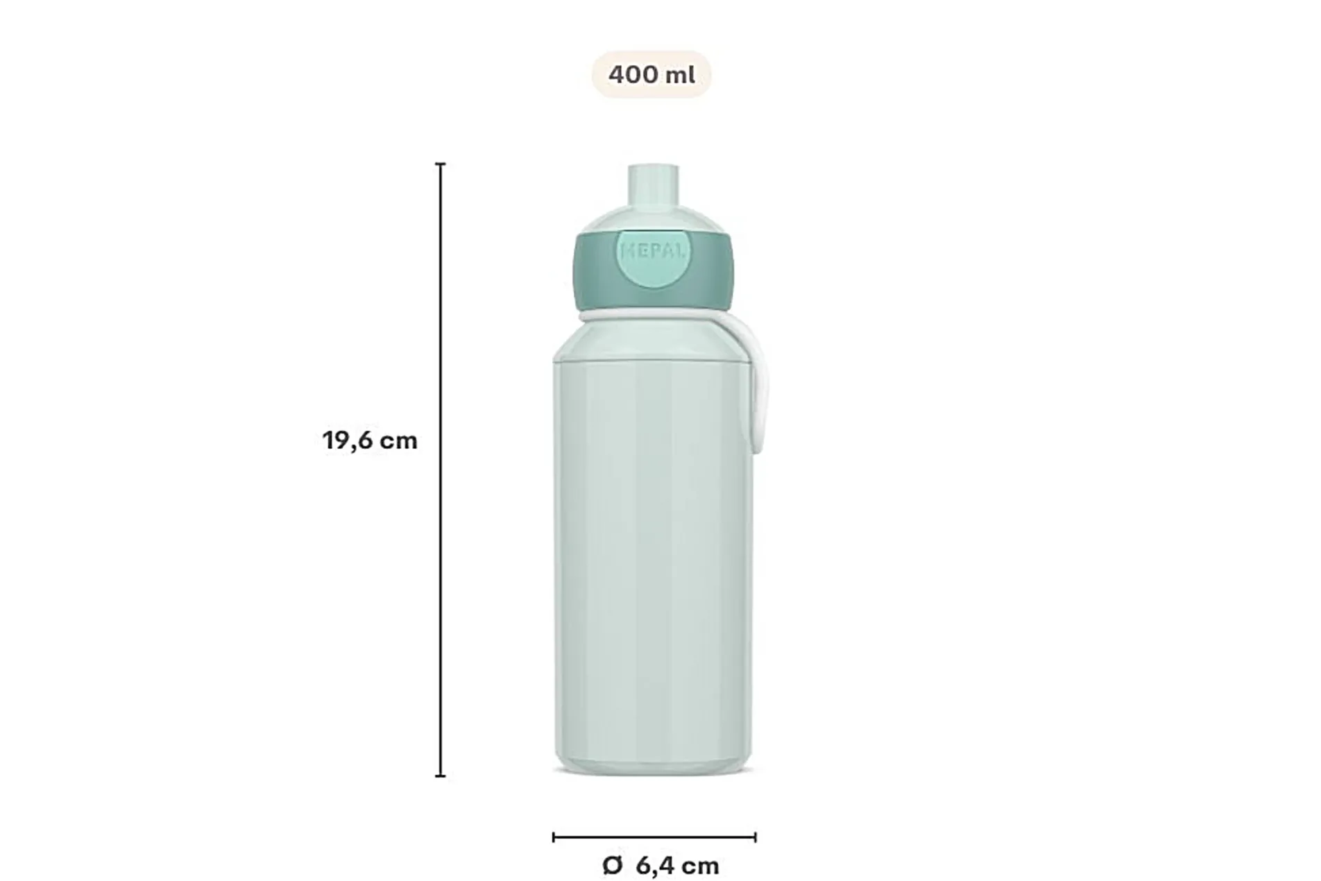 Mepal Trinkflasche Pop-Up Campus 400 ml - Wild Tiger Hot