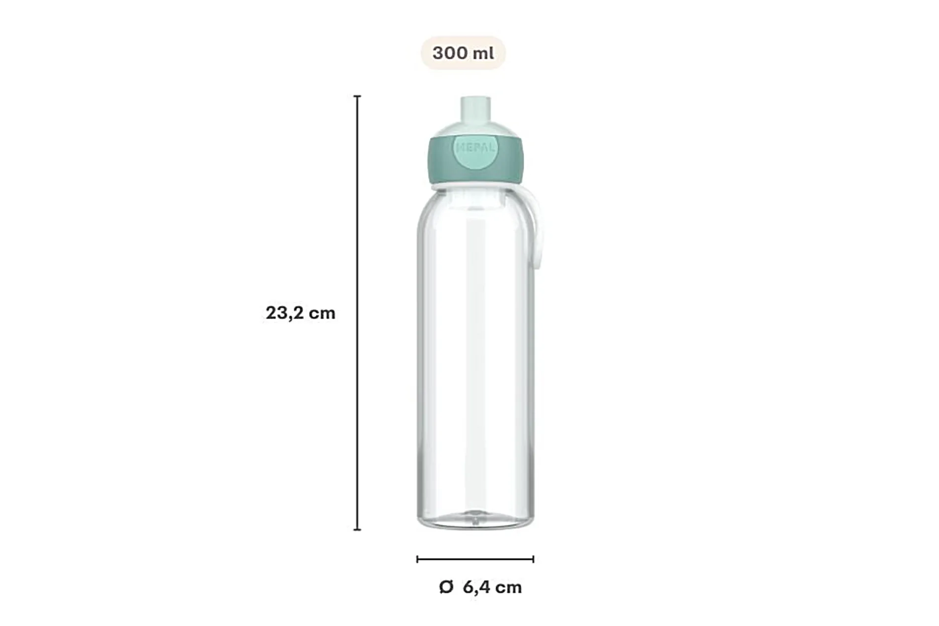 Mepal Wasserflasche Pop-up Campus 500 ml - rose Rosa Outlet